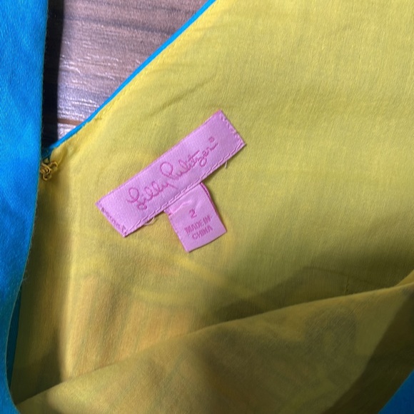 Lilly Pulitzer Kiki Engineered Optical Confusion V Neck Sleeveless Dress - Picture 5 of 9